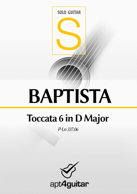 Toccata 6 In D Major Sheet Music