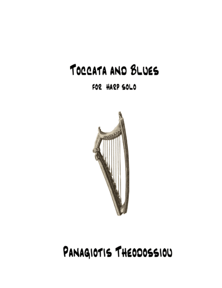 Free Sheet Music Toccata And Blues For Harp Solo