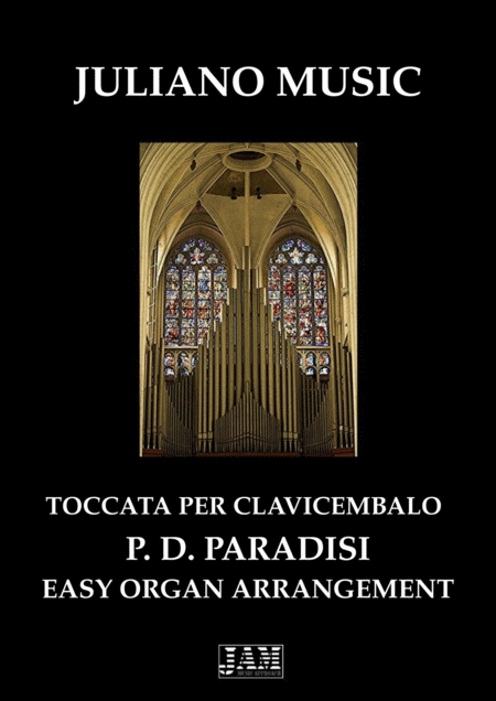 Toccata Per Clavicembalo Easy Organ C Version P D Paradisi Sheet Music