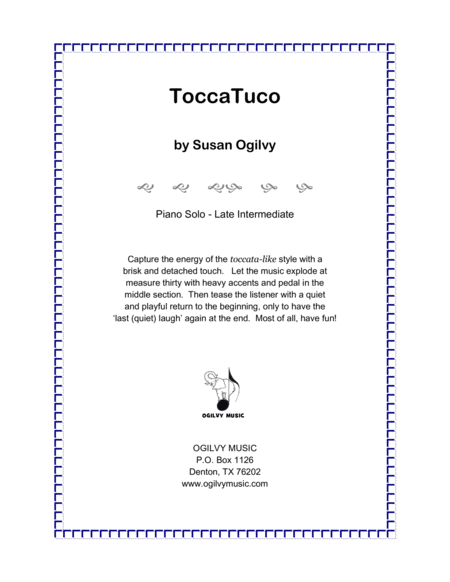 Free Sheet Music Toccatuco