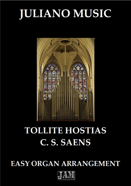 Free Sheet Music Tollite Hostias Easy Organ C Version Cs Saens