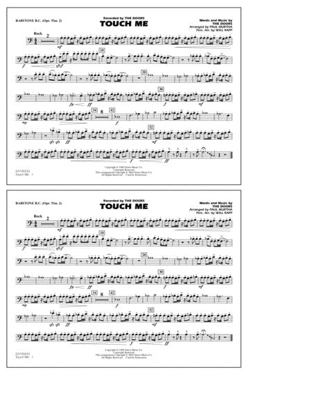 Touch Me Arr Paul Murtha Baritone B C Opt Tbn 2 Sheet Music