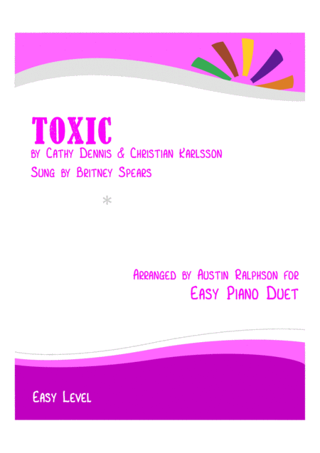 Toxic Easy Piano Duet Sheet Music