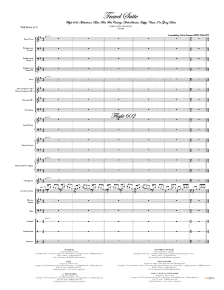 Travel Suite All Inclusive Chicago Complete Score Sheet Music