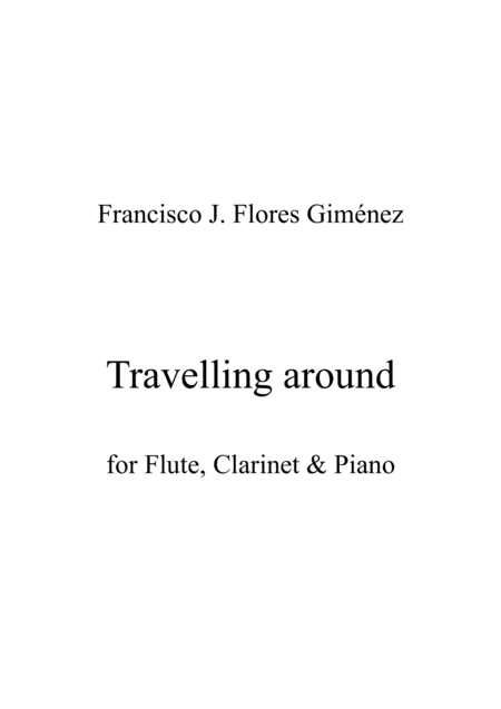 Free Sheet Music Travelling Around For Flute Clarinet Piano