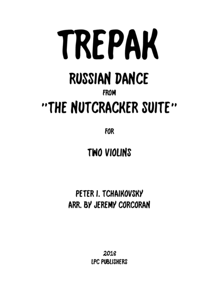 Trepak From The Nutcracker Suite For Two Violins Sheet Music