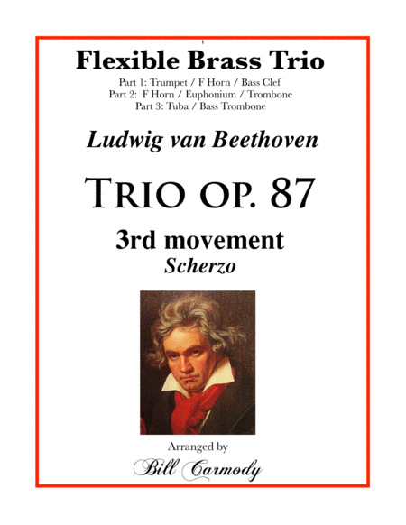 Trio Op 87 Mvt 3 Scherzo Sheet Music