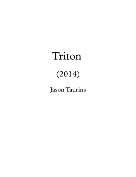 Free Sheet Music Triton