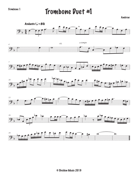 Trombone Duet 1 Sheet Music