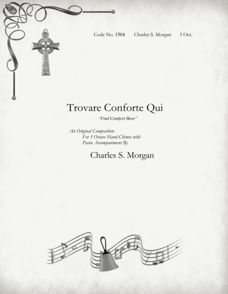 Free Sheet Music Trovare Conforto Qui Find Comfort Here For Three Octave Hand Chimes With Piano Accompaniment