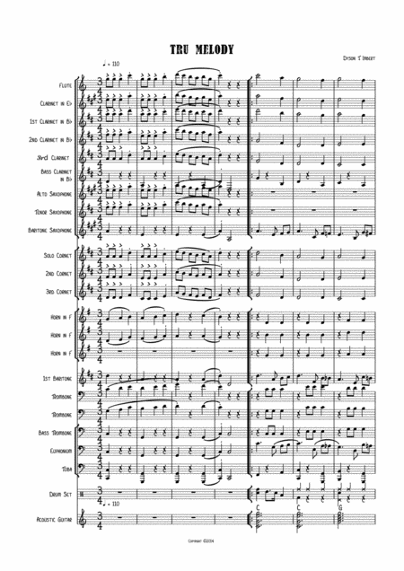 Free Sheet Music Tru Melody