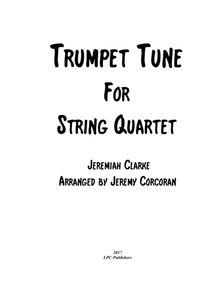 Free Sheet Music Trumpet Tune For String Quartet