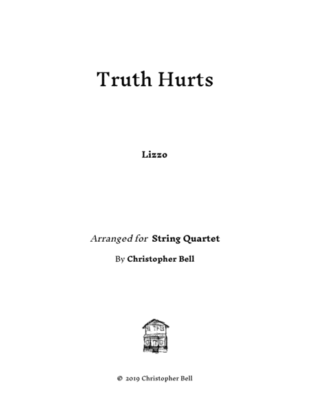 Truth Hurts Lizzo String Quartet Sheet Music