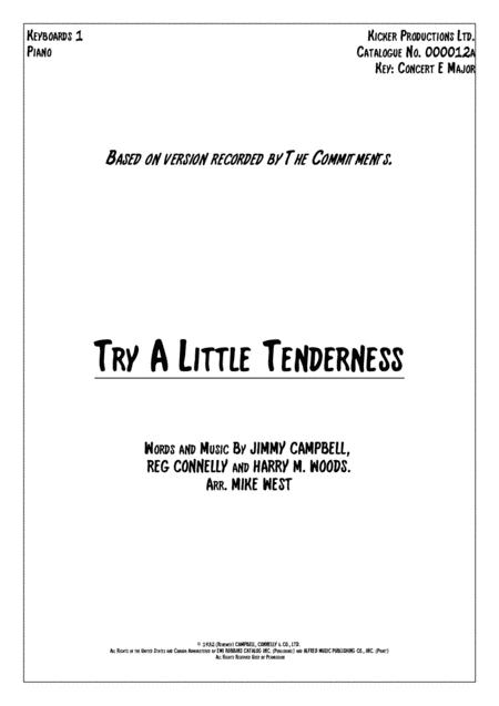 Try A Little Tenderness Keyboards 1 Sheet Music