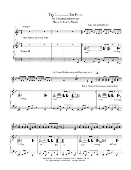 Free Sheet Music Try It The First