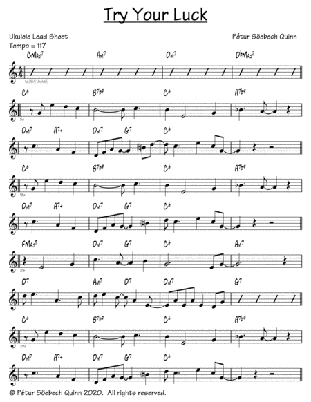 Try Your Luck Sheet Music