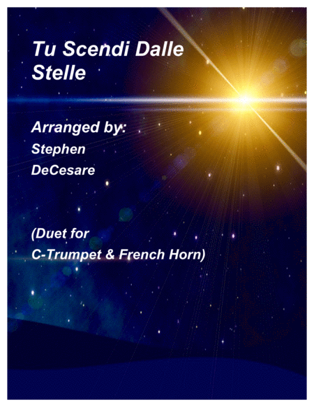 Tu Scendi Dalle Stelle Duet For C Trumpet French Horn Sheet Music