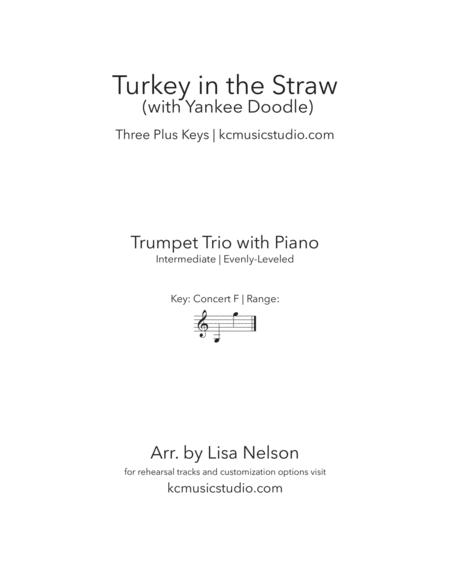 Turkey In The Straw Trumpet Trio With Piano Accompaniment Sheet Music