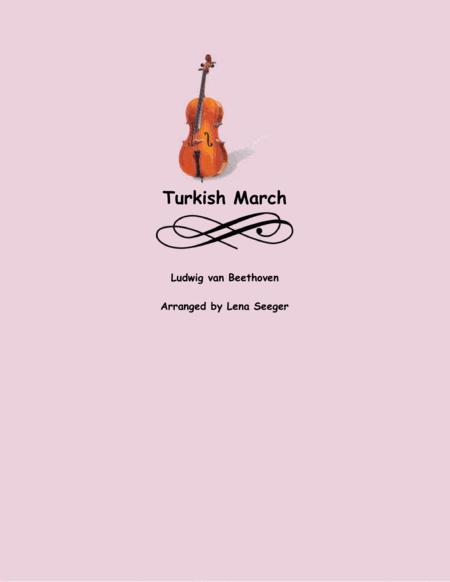 Turkish March Three Violins And Cello Sheet Music