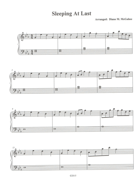 Turning Page Easy Piano Sheet Music