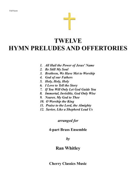 Twelve Hymns And Offertories For 4 Part Brass Quartet Ensemble Sheet Music