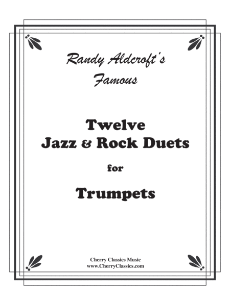 Free Sheet Music Twelve Jazz Rock Duets For Trumpets