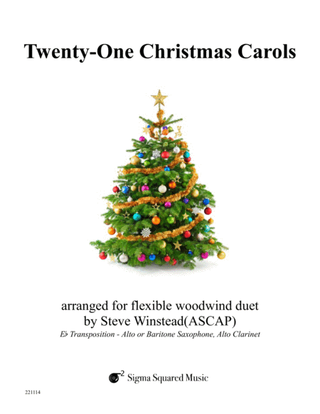 Twenty One Christmas Carols For Flexible Woodwind Duet E Flat Transposition Sheet Music