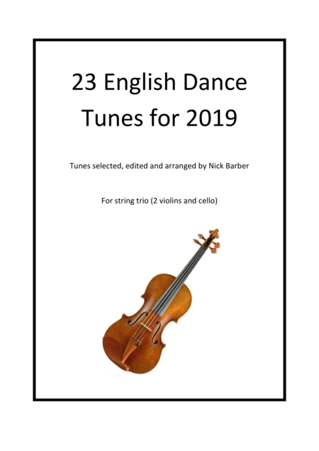 Twenty Three English Dance Tunes Arranged For String Trio Sheet Music