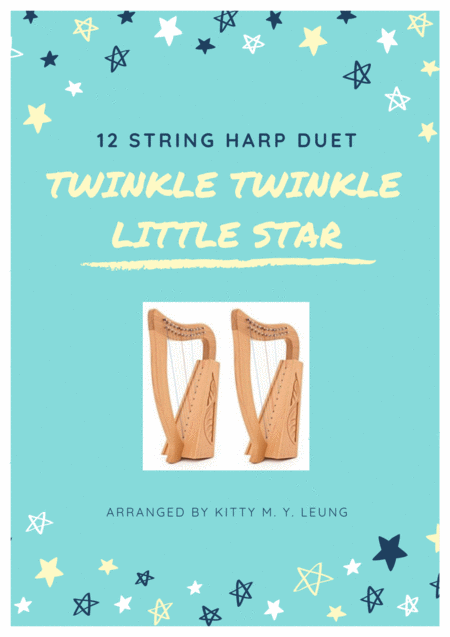 Twinkle Twinkle Little Star 12 String Harp Duet Sheet Music