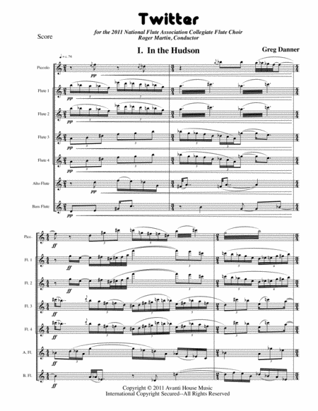 Free Sheet Music Twitter For Flute Choir