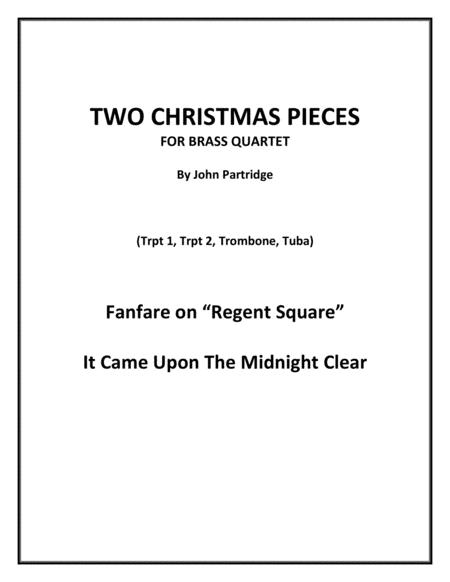 Free Sheet Music Two Christmas Pieces For Brass Quartet Score And Parts