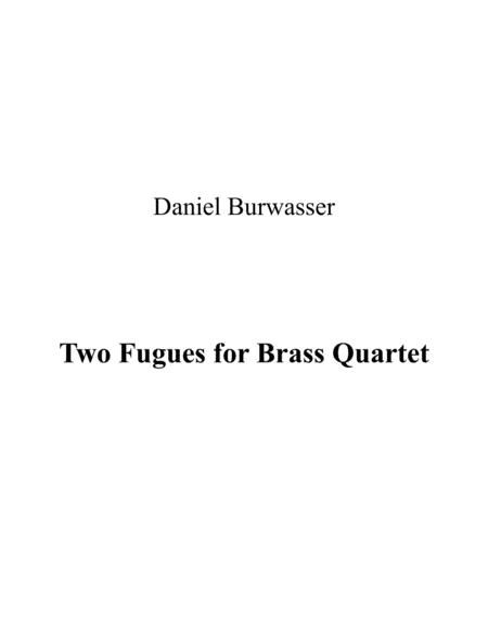 Two Fugues For Brass Quartet Sheet Music