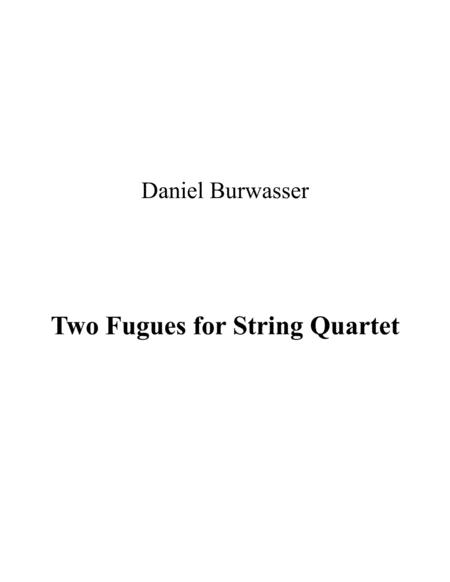 Two Fugues For String Quartet Sheet Music