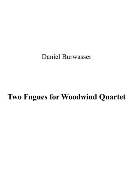 Two Fugues For Woodwind Quartet Sheet Music