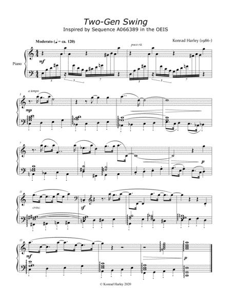 Two Gen Swing Sheet Music