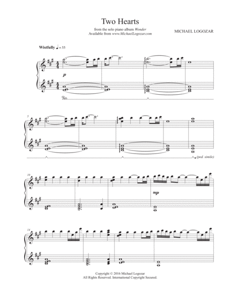 Two Hearts Sheet Music