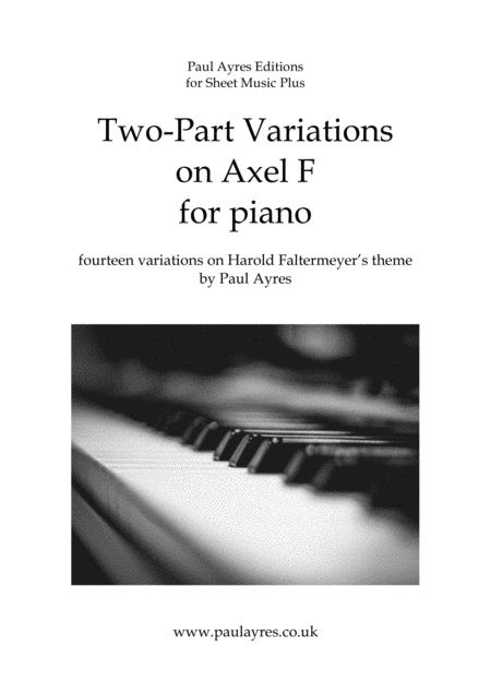 Free Sheet Music Two Part Variations On Axel F For Piano