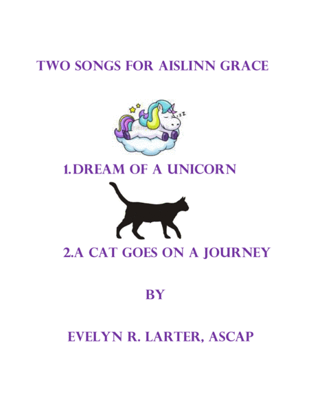 Free Sheet Music Two Songs For Aislinn Grace