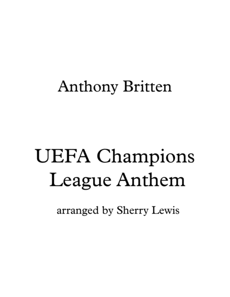 Uefa Champions League Theme String Duo For String Duo Sheet Music