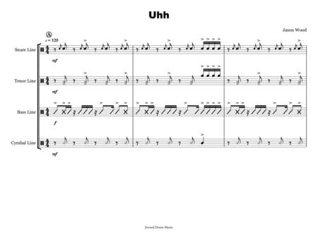 Uhh Drumline Cadence Sheet Music