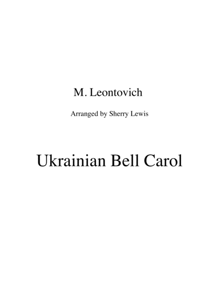 Ukrainian Bell Carol Carol Of The Bells String Duo For String Duo Sheet Music