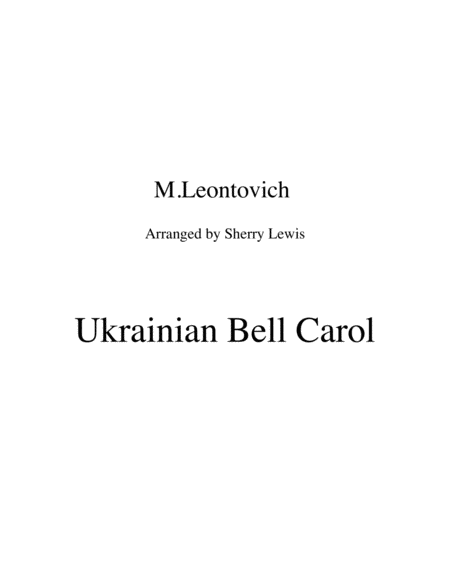 Ukrainian Bell Carol Carol Of The Bells String Quartet For String Quartet Sheet Music