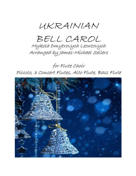 Ukrainian Bell Carol For Flute Choir Sheet Music