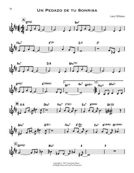 Free Sheet Music Un Pedazo De Tu Sonrisa