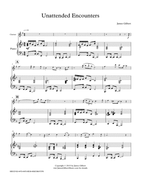 Unattendend Encounters Sheet Music