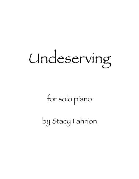 Free Sheet Music Undeserving