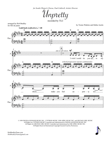 Unpretty Ssa Sheet Music