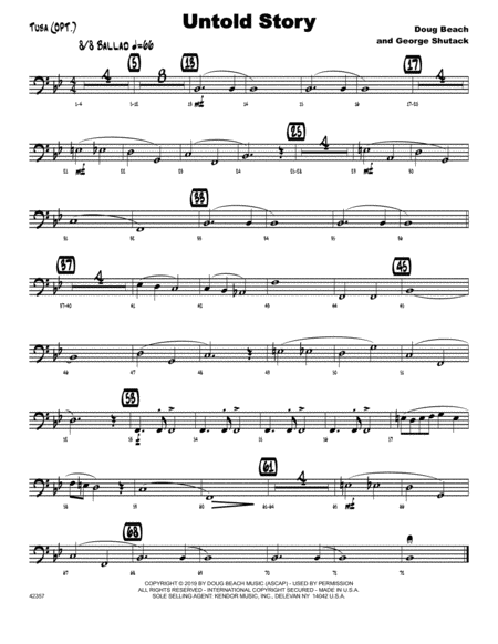 Untold Story Tuba Sheet Music