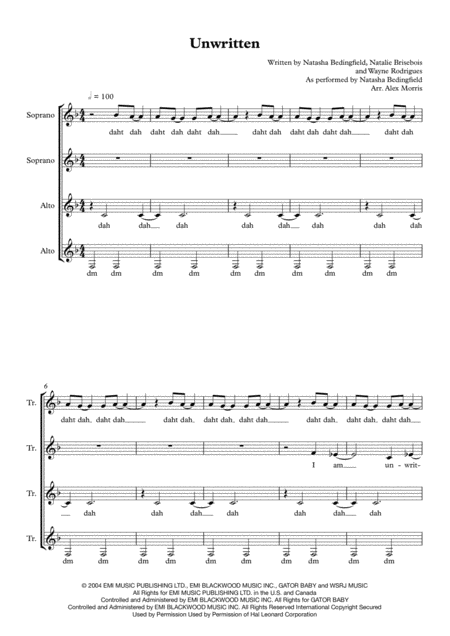 Unwritten Sheet Music