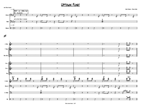 Uptown Funk Pro Combo Sheet Music